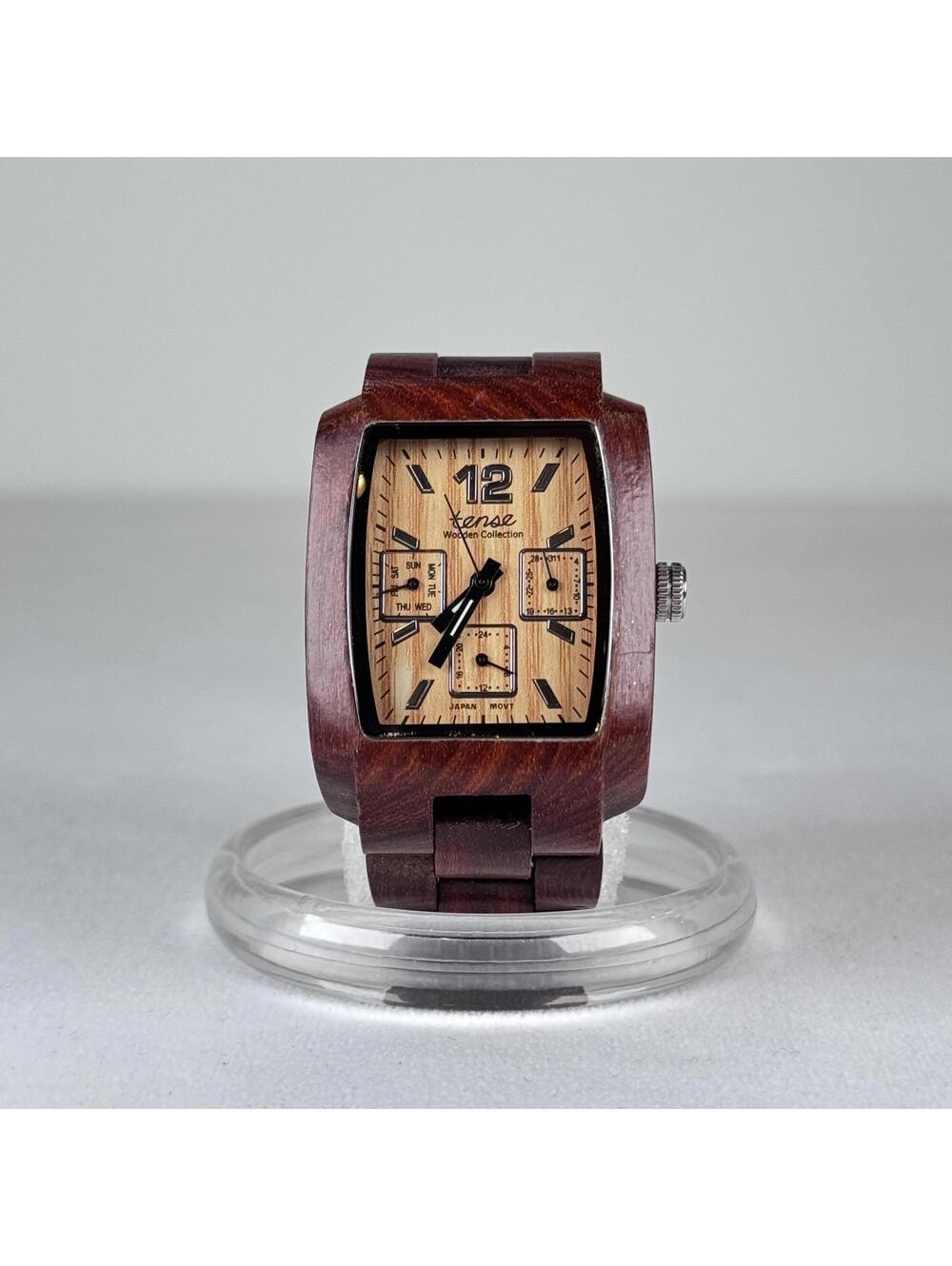 Tense Tonneau III Wooden Collection Watch